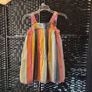 Tahari Multicolor Striped Kids Casual Dress